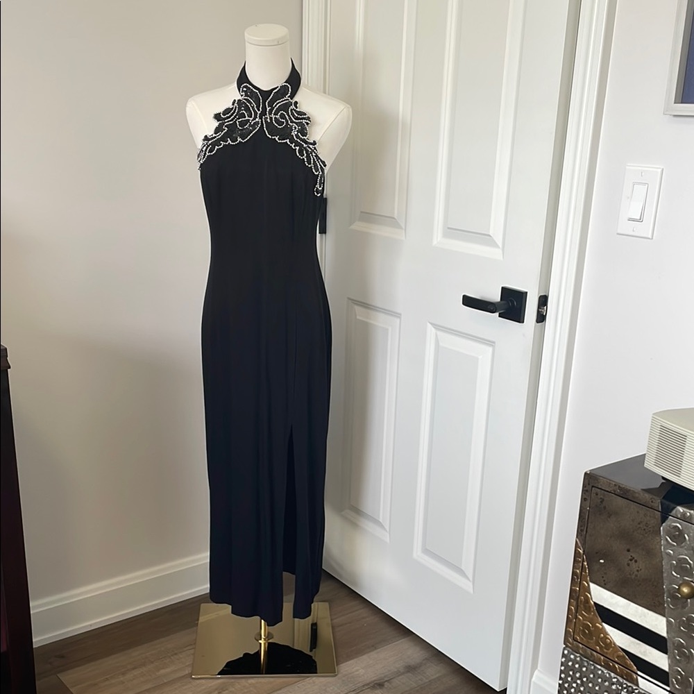 Susan Roselli for Vijack  Black Halter Dress